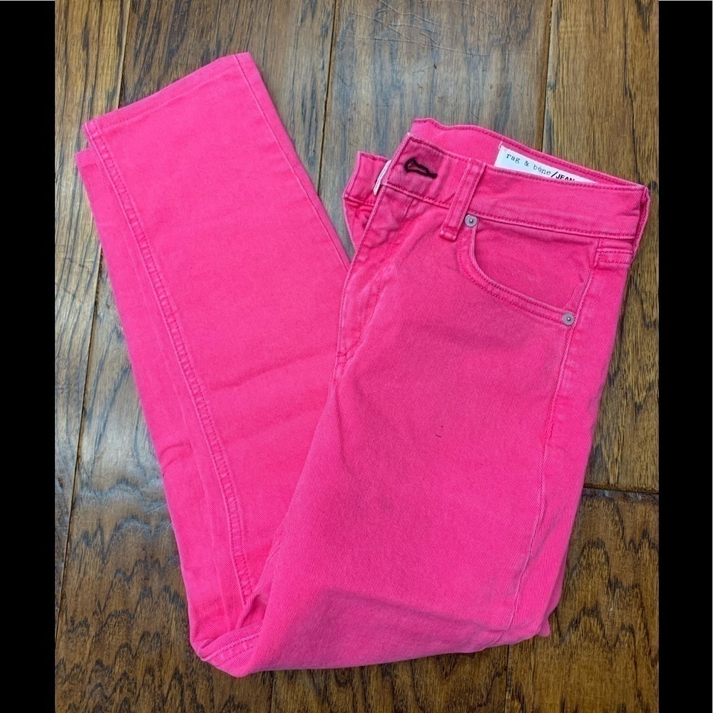 Rag & bone high rise skinny‎ denim jeans